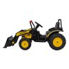 Elektrický traktor rypadlo + Pohyblivé rameno lžíce + Dálkové ovládání Žlutý