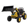 Elektrický traktor rypadlo + Pohyblivé rameno lžíce + Dálkové ovládání Žlutý