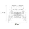 Elektrické červené autíčko Mercedes Benz G63 AMG XXL MP4 3