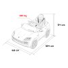 Elektrické autíčko Porsche Cayenne Červené
