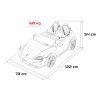 Elektrické autíčko Porsche Taycan Turbo S modré