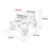 Elektrické autíčko Jeep BEAST 4x4 Bílé