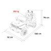 Dětské auto Jeep Wrangler Rubicon Zvýšené Bílé