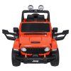 Dětské zvýšené oranžové auto Jeep Wrangler Rubicon 14