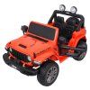 Dětské zvýšené oranžové auto Jeep Wrangler Rubicon 15