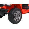 Dětské zvýšené oranžové auto Jeep Wrangler Rubicon