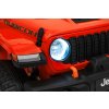 Dětské zvýšené oranžové auto Jeep Wrangler Rubicon