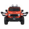 Dětské zvýšené oranžové auto Jeep Wrangler Rubicon