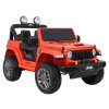 Dětské zvýšené oranžové auto Jeep Wrangler Rubicon