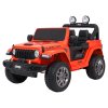 Dětské zvýšené oranžové auto Jeep Wrangler Rubicon