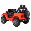 Dětské zvýšené oranžové auto Jeep Wrangler Rubicon