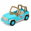 Turistický set Modré terénní auto se zvuky + Karavan 4