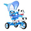Dětská tříkolka Panda se zvuky + se stříškou modrá 4