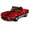 Stavebnice Klasický automobil S.Cobra Vitrína 391 dílků Červený 2