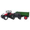 RC traktor Červený s zeleným návěsem