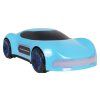 Modré RC auto s funkcí kouře ovládané dálkovým ovladačem a hodinkami 5