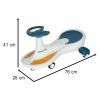 Jezdzik grawitacyjny LED Swing Fix S4 swiecace kola z muzyka grajacy 76cm niebiesko bialy max 100kg 186562