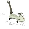 Jezdzik grawitacyjny LED Swing FIX S1 skuter z raczka szary max 65kg 172788