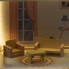 Domek dla lalek drewniany mebelki 80cm roz LED 178919