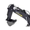 RC bagr Robustní na pásech s efektem kouře se zvukem a LED světly + Dálkové ovládání