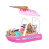 Motorový člun pro panenky Mattel Barbie s transformací interiéru + příslušenství 11
