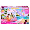 Motorový člun pro panenky Mattel Barbie s transformací interiéru + příslušenství 13