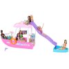 Motorový člun pro panenky Mattel Barbie s transformací interiéru + příslušenství 6