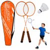 Sada na badminton oranžové rakety lotka
