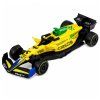 Závodní autíčko formule Kovové Natahovací pohon Žluté