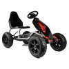 Šlapací motokára B012 nafukovací kola černá