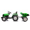 Elektrický traktor HC-306 s přívěsem 24 V světle zelený