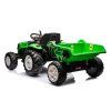 Elektrický traktor HC-306 s přívěsem 24 V světle zelený 7
