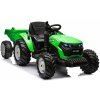 Elektrický traktor HC-306 s přívěsem 24 V světle zelený