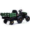 Elektrický traktor BDM0925 akumulátorový s přívěsem Zelený vojenský 4