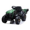 Elektrický traktor BDM0925 akumulátorový s přívěsem Zelený vojenský 6