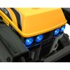 Žlutý elektrický traktor bagr G320 + Pohyblivá lžíce + LED světla