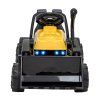 Žlutý elektrický traktor bagr G320 + Pohyblivá lžíce + LED světla 4