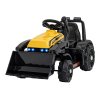 Žlutý elektrický traktor bagr G320 + Pohyblivá lžíce + LED světla