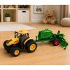 Zemědělský traktor se secím strojem a agregátem Světla Zvuky 1:24 Žlutý 3