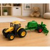 Zemědělský traktor se secím strojem a agregátem Světla Zvuky 1:24 Žlutý