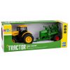 Zemědělský traktor se secím strojem a agregátem Světla Zvuky 1:24 Žlutý