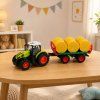 RC Traktor s přívěsem a balíkem sena světla 1:24 6
