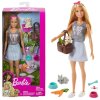 Panenka Mattel Barbie se zvířátky sada s doplňky