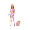 Panenka Mattel Barbie Twining Looks na procházce s pejskem 4