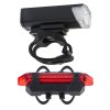 Lampka rowerowa LED zestaw tyl przod USB 108240%281%29