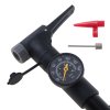 RALLEX Pompka do roweru z manometrem rowerowa reczna do pilki materaca z uchwytem na rower 164433