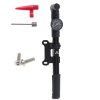 RALLEX Pompka do roweru z manometrem rowerowa reczna do pilki materaca z uchwytem na rower 164441