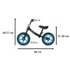 Rowerek biegowy Trike Fix Balance ultra lekki 1 8kg czarny niebieski 157698