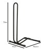Stojak na rower pojedynczy metalowy czarny 143003