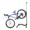 Stojak na rower pojedynczy wysoki mocny metalowy czarny 143141